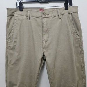 LEVI'S Men's Khaki Beige Standard Tapered Jeans Pants Size 32x34
